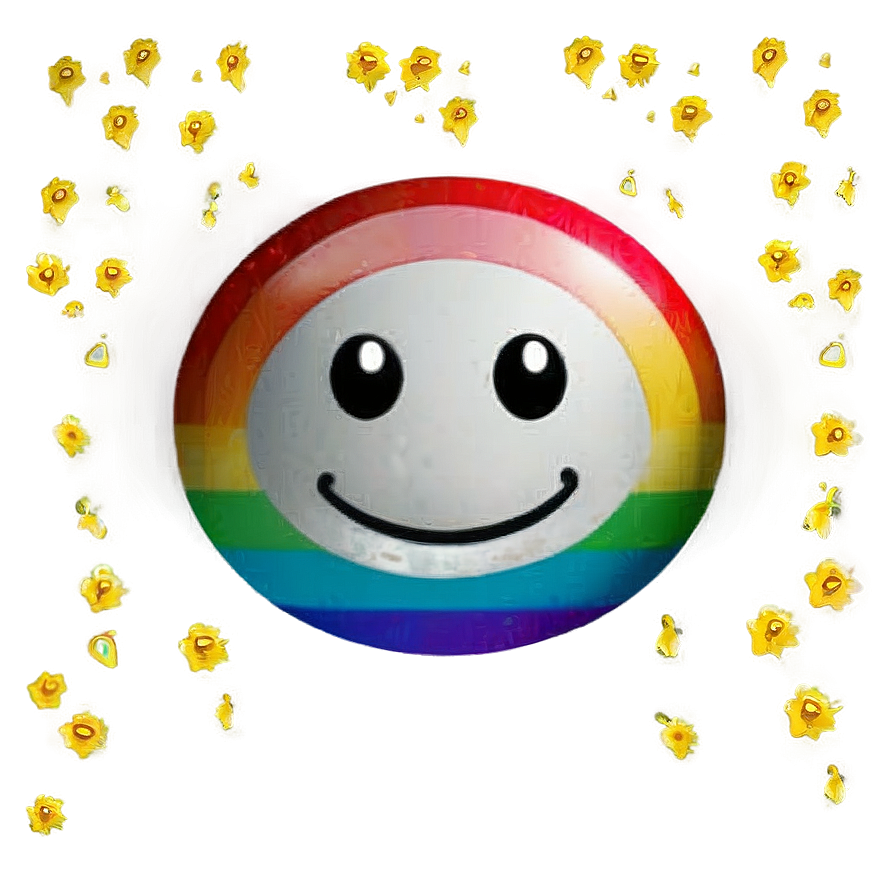 Smiling Rainbow Emoji Png Wdg