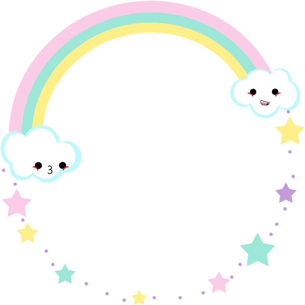 Smiling Rainbowand Stars Graphic