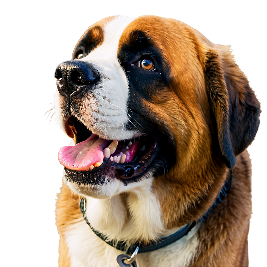 Smiling Saint Bernard Dog Png 06252024