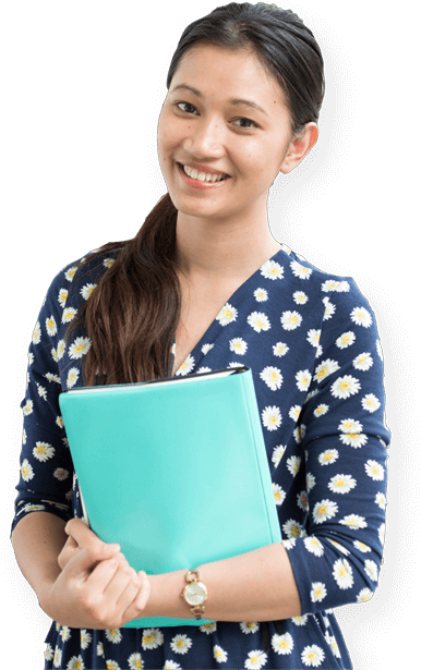 Smiling Studentwith Notebook