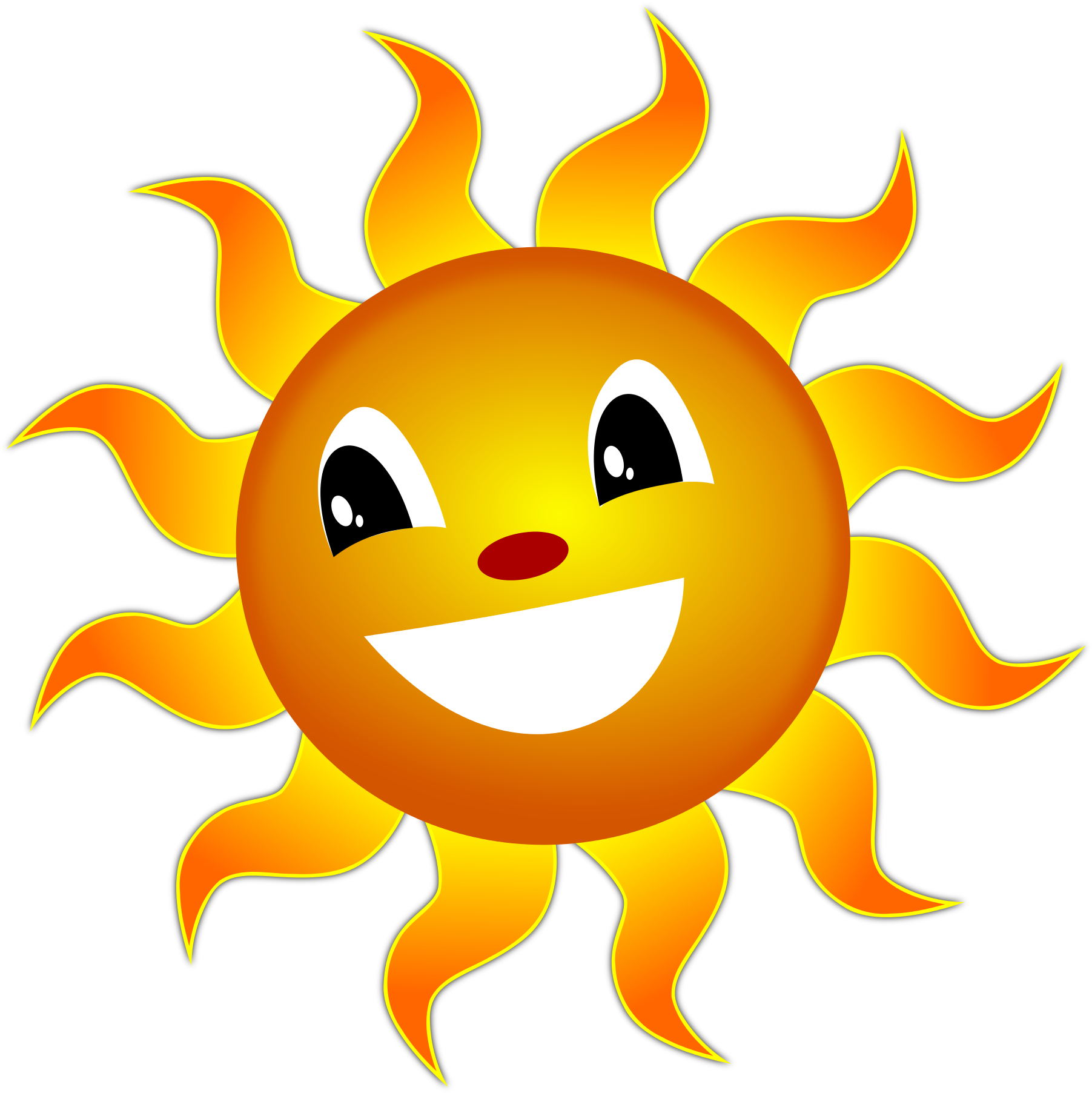 Smiling Sun Clipart