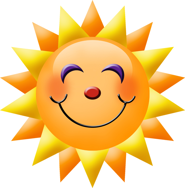 Smiling Sun Emoji Clipart