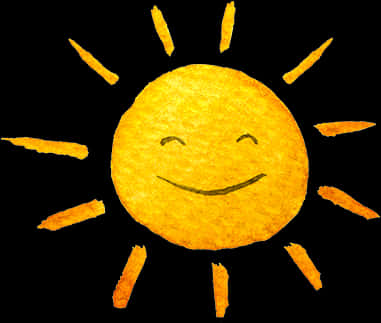 Smiling Sun Illustration