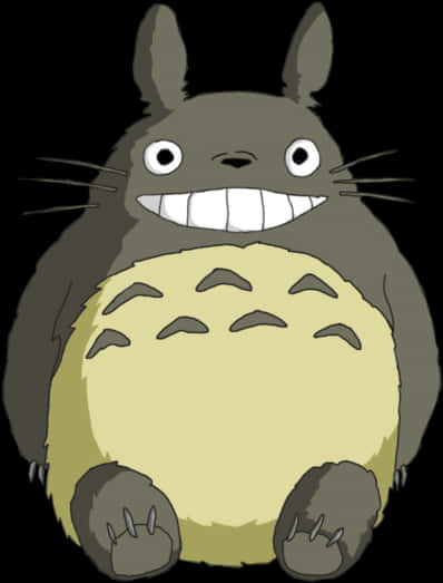 Smiling Totoro Illustration