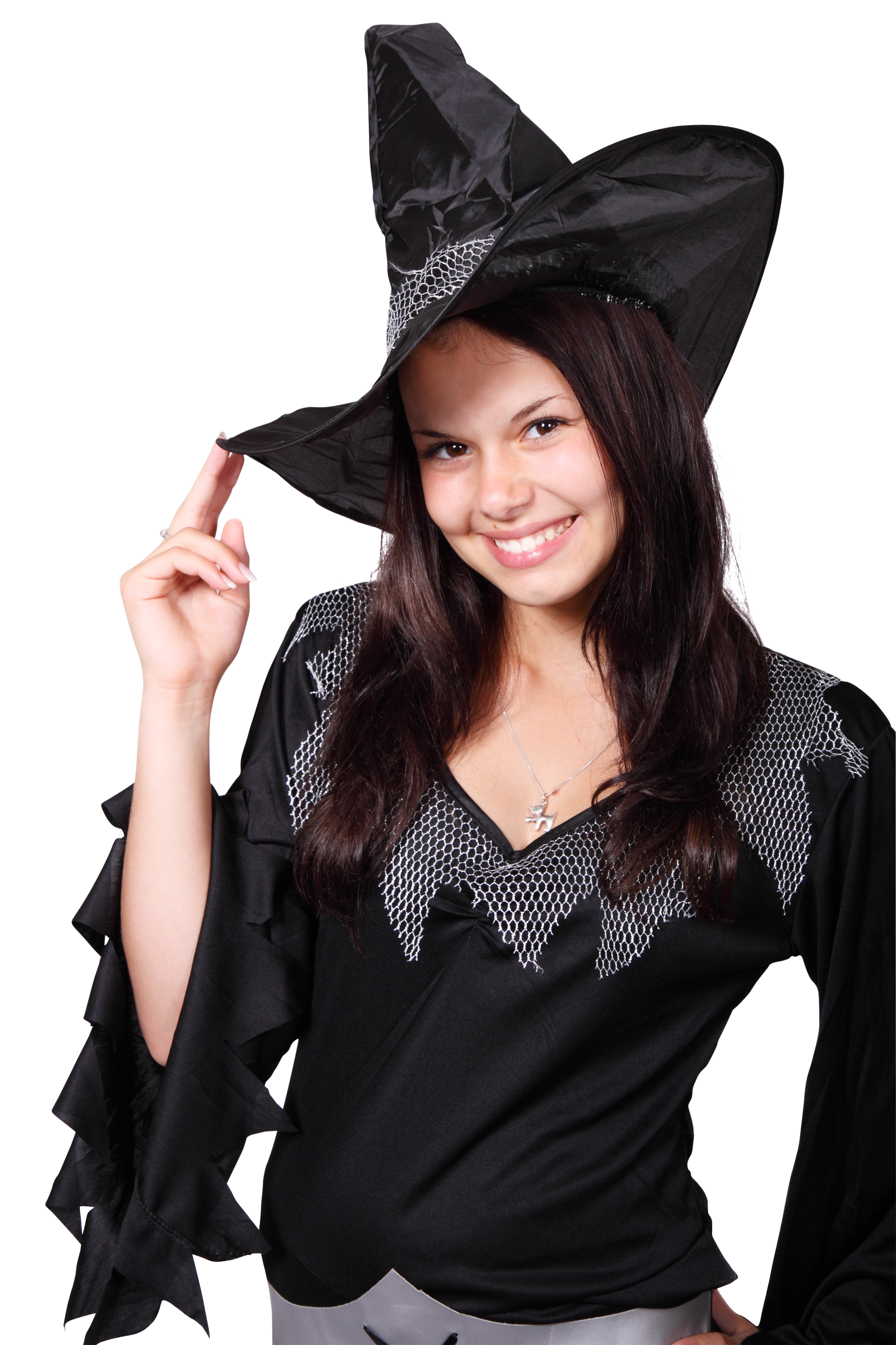 Smiling Witch Costume Portrait