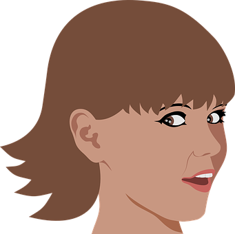 Smiling Woman Vector Portrait