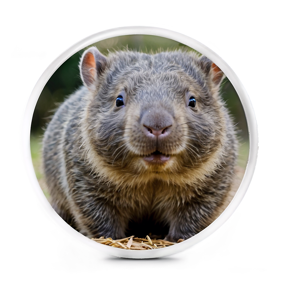 Smiling Wombat Png 06252024