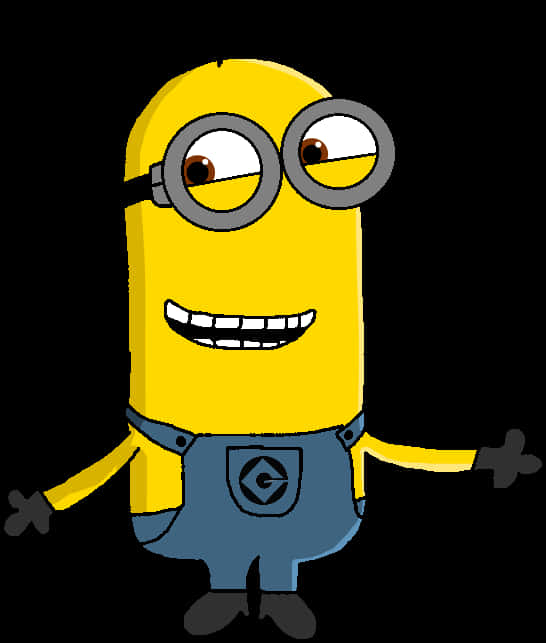 Smiling Yellow Minion Clipart