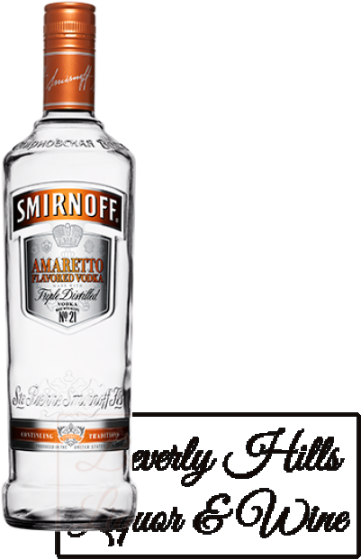 Smirnoff Amaretto Flavored Vodka Bottle