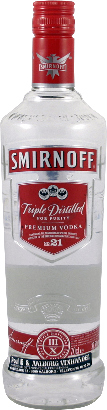 Smirnoff Triple Distilled Premium Vodka Bottle