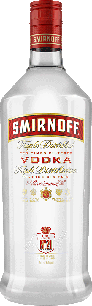 Smirnoff Triple Distilled Vodka Bottle