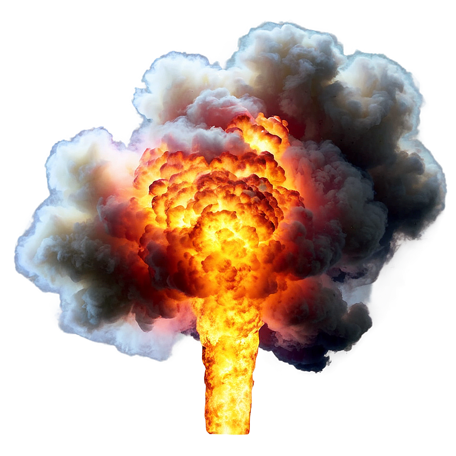 Smoke And Fire Explosion Transparent Png 85