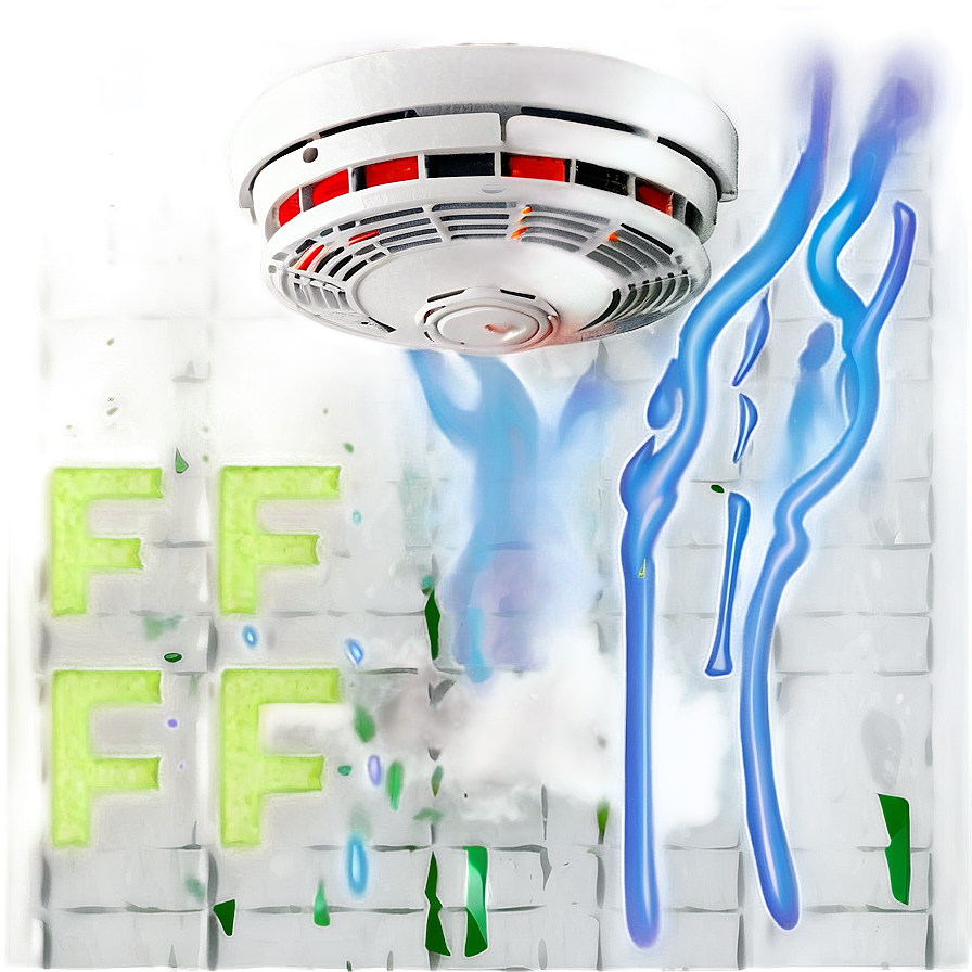 Smoke Detector On Wall Png 06212024