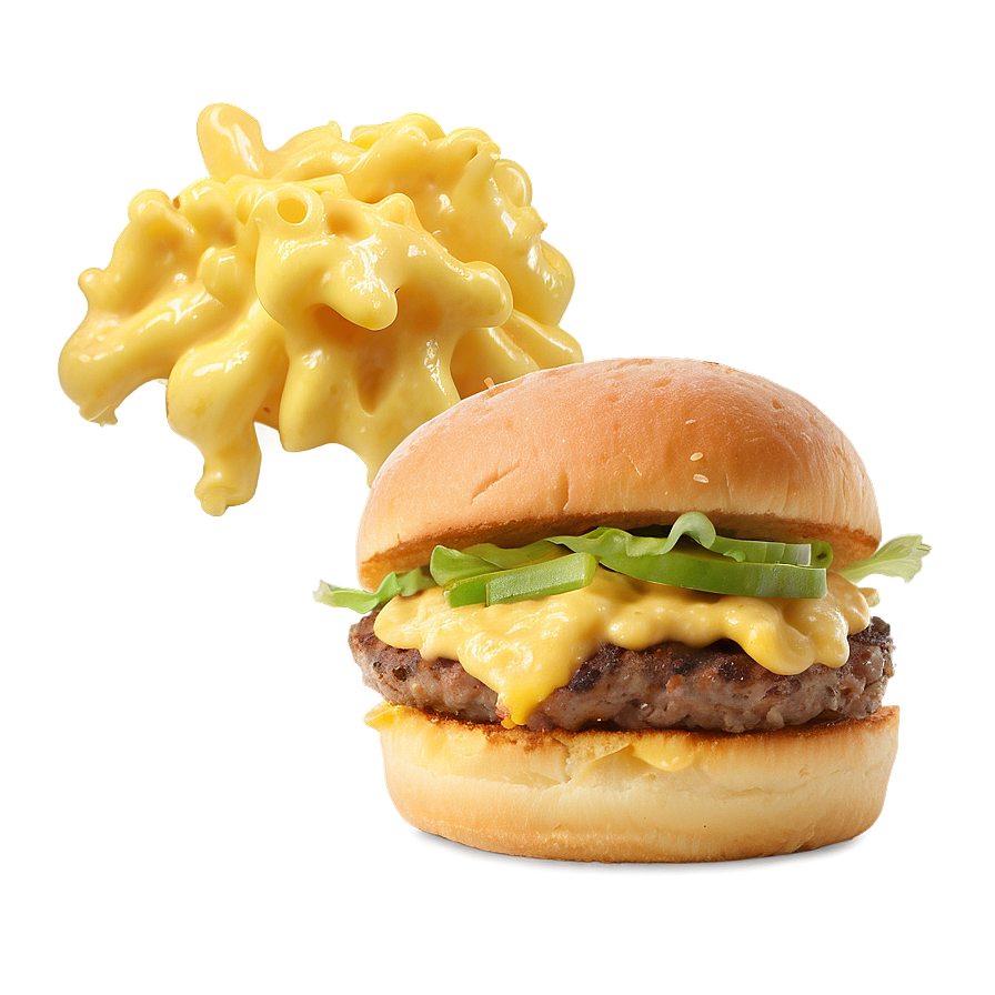 Smoked Gouda Mac And Cheese Burger Png Ipk97