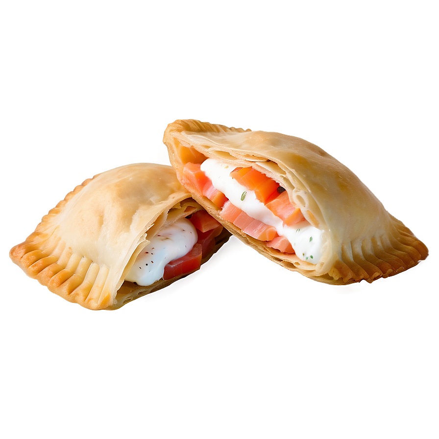 Smoked Salmon And Cream Cheese Empanadas Png 2