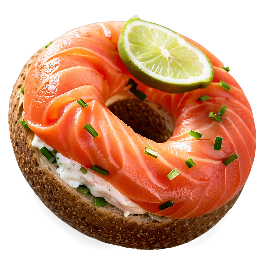 Smoked Salmon Bagel Png Oyh