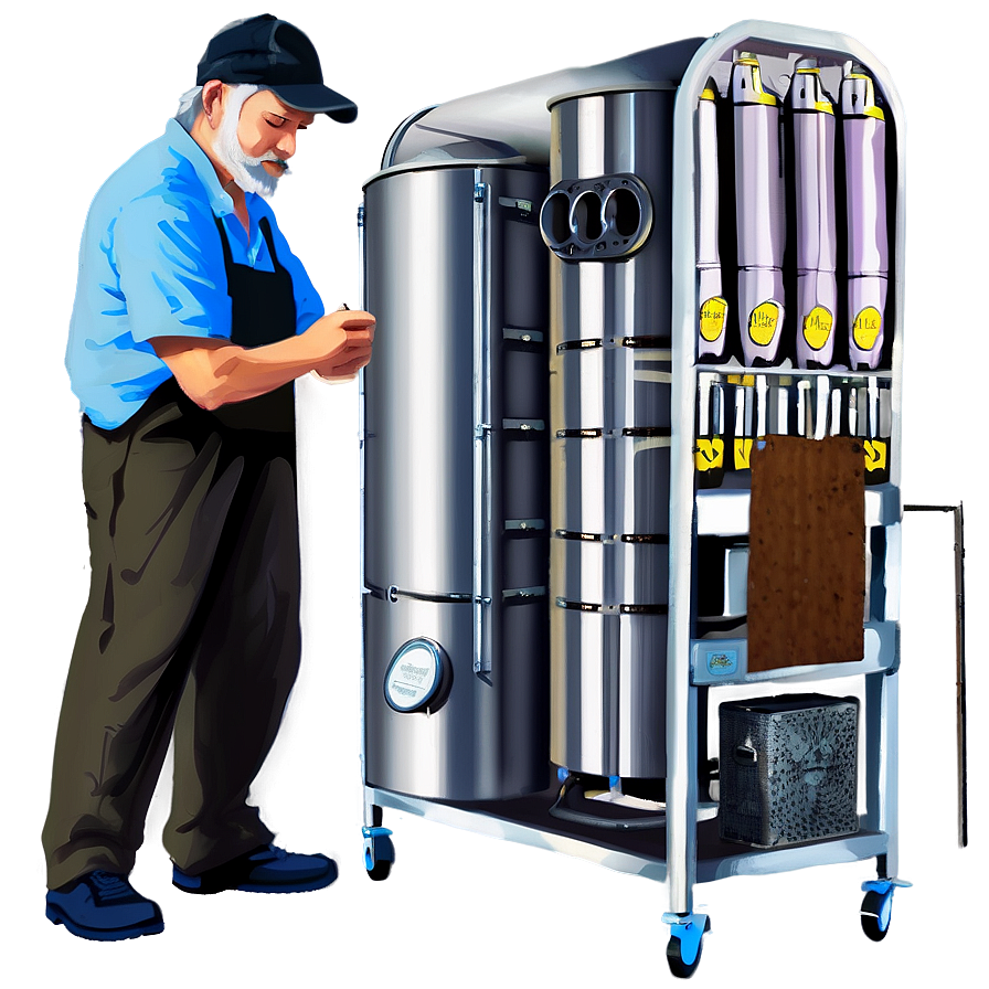 Smoker On Stand Png 90