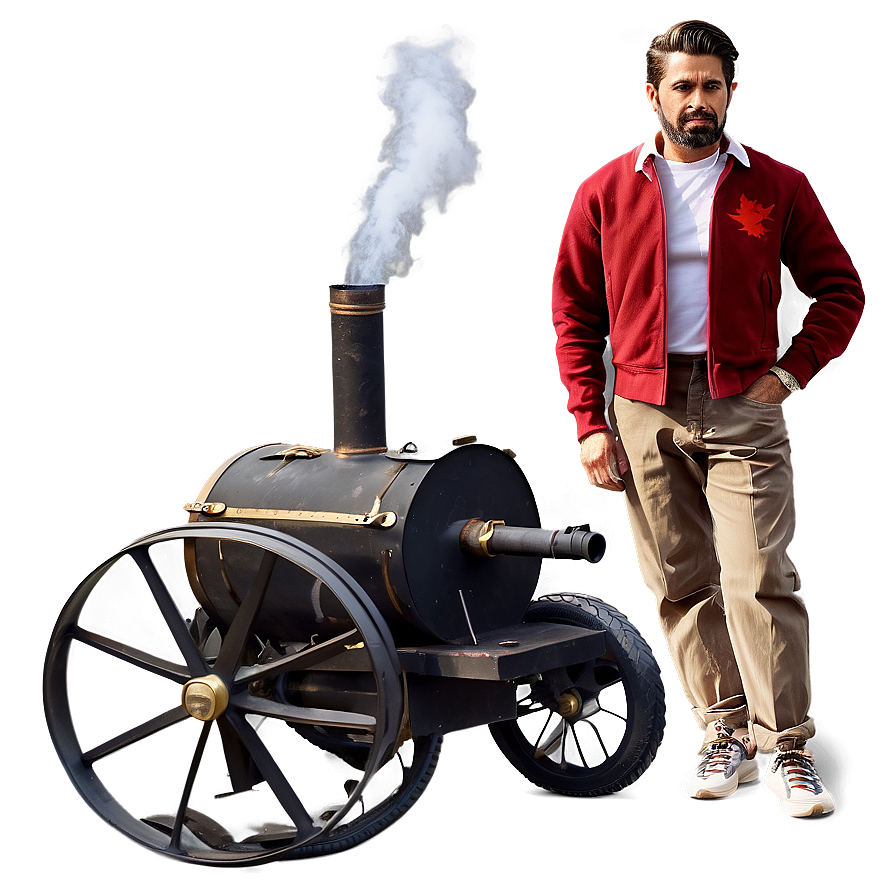 Smoker With Wheels Png 24