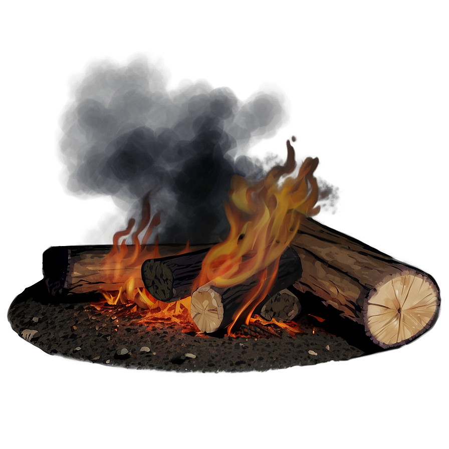 Smokey Night Campfire Png 97