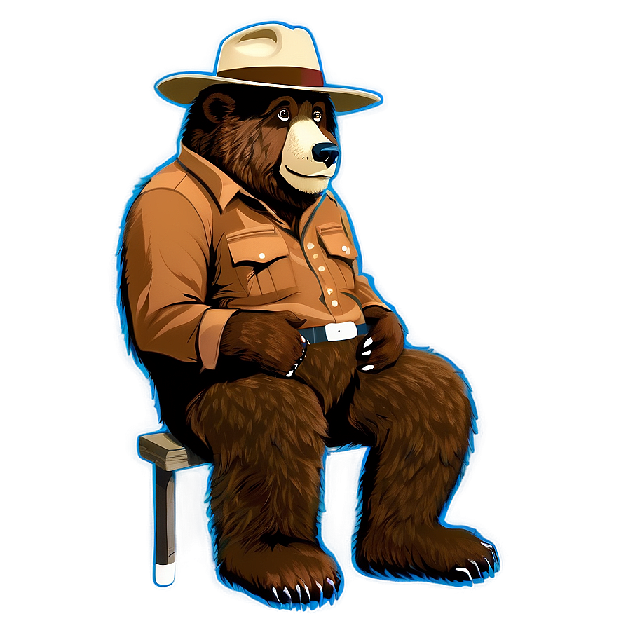 Smokey The Bear Illustration Png Sxo