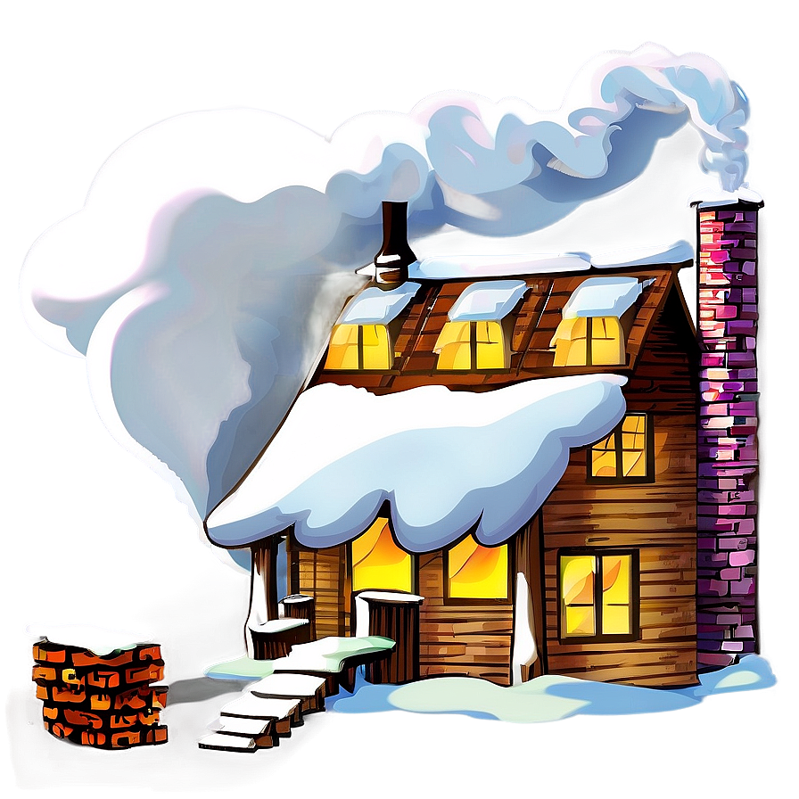 Smoking Chimney House Png Ukl