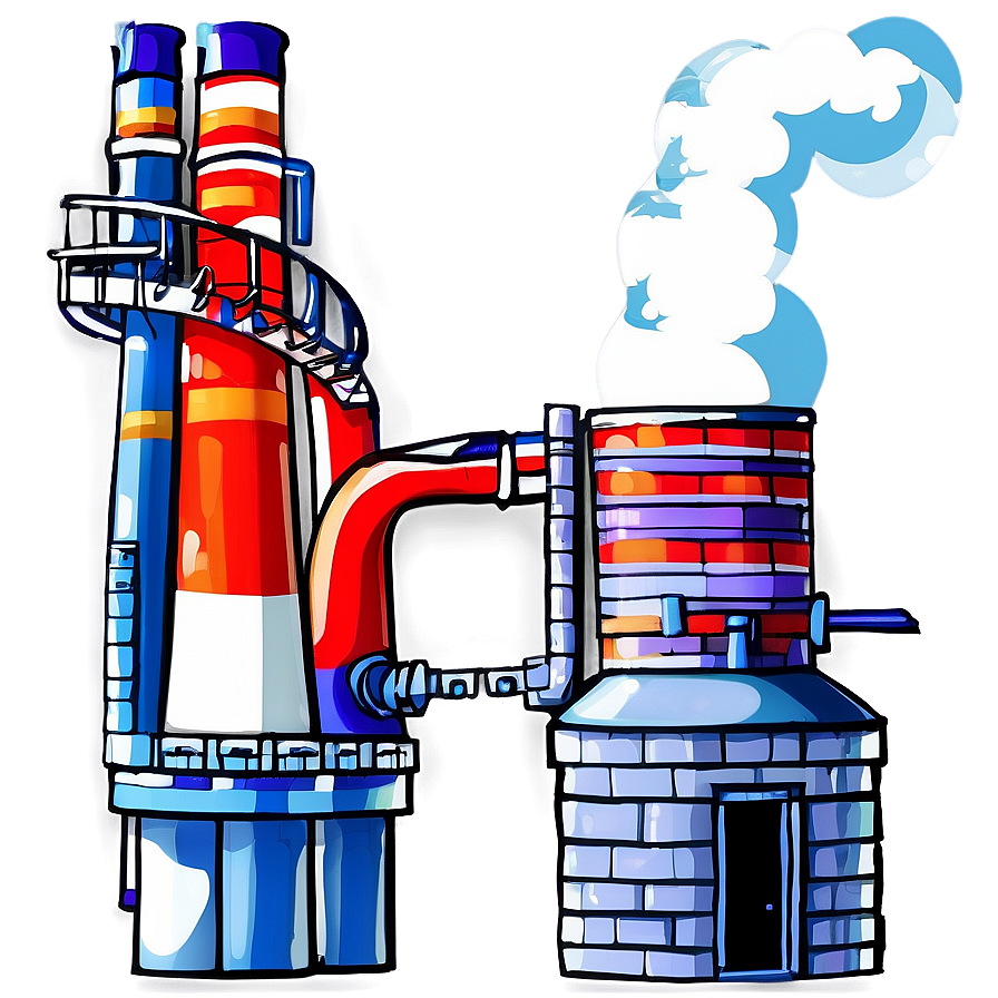 Smoking Factory Chimneys Png Txl