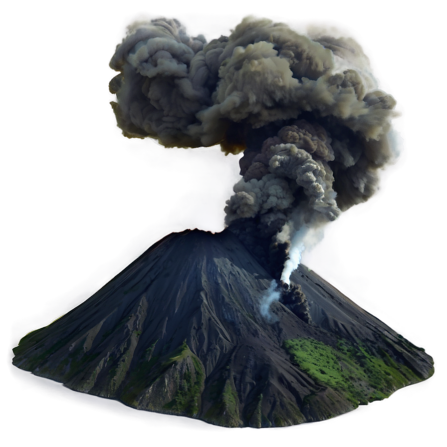 Smoking Volcano Eruption Png Ewo57