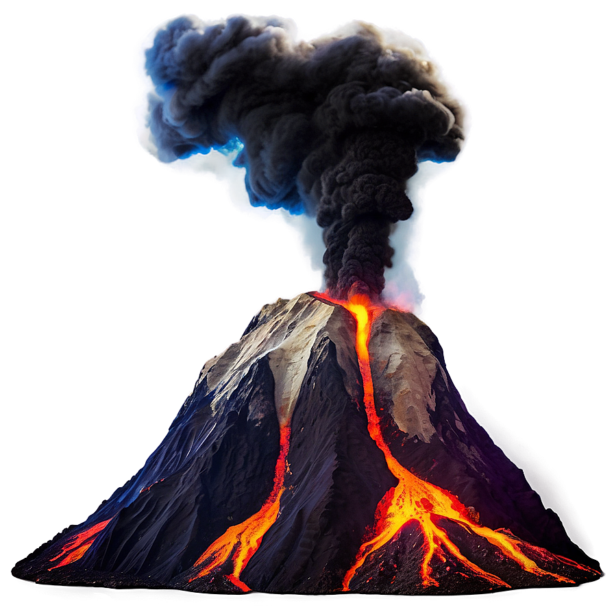 Smoking Volcano Top Png Bao29