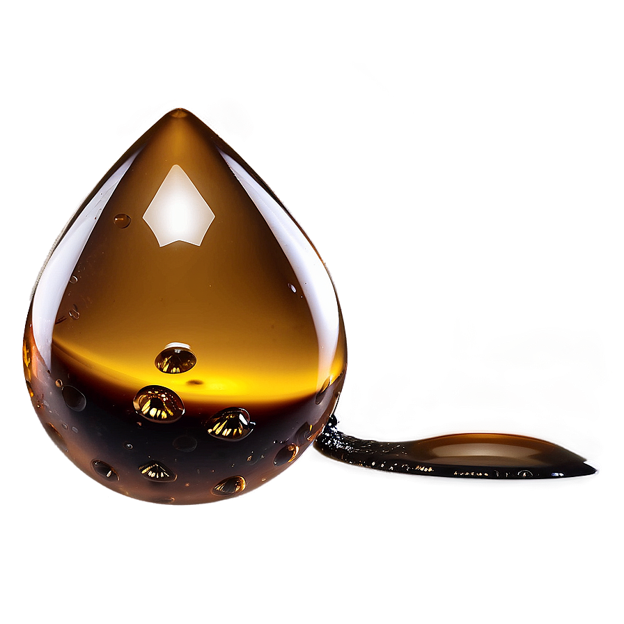 Smoky Amber Drop Png 73