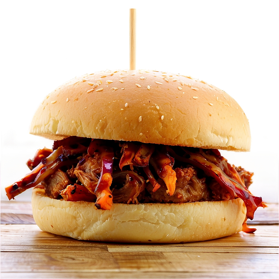 Smoky Pulled Pork Burger Png Eyb