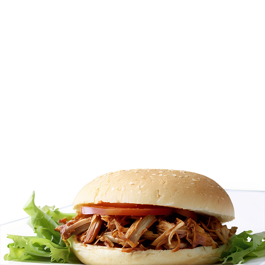 Smoky Pulled Pork Burger Png Rvd14