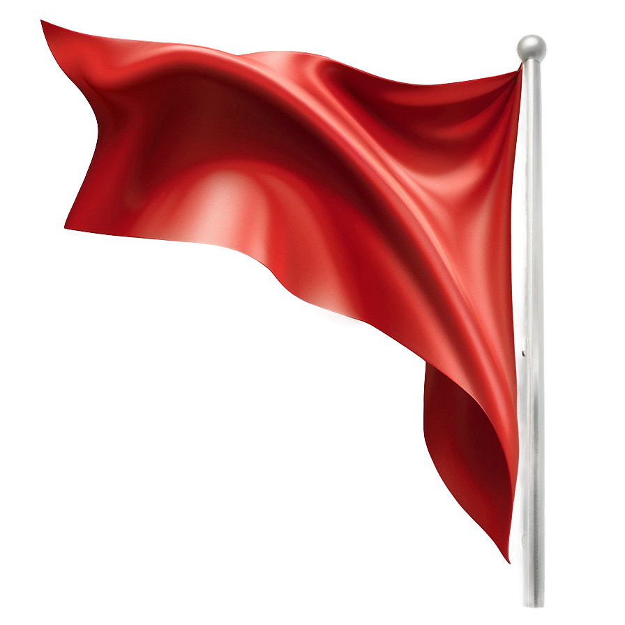 Smooth Red Flag Outline Png 05252024