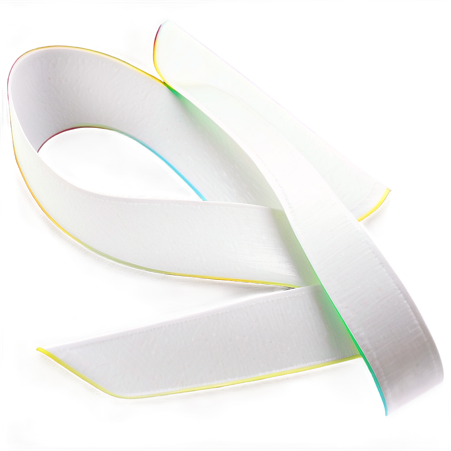 Smooth White Ribbon Curve Png 35