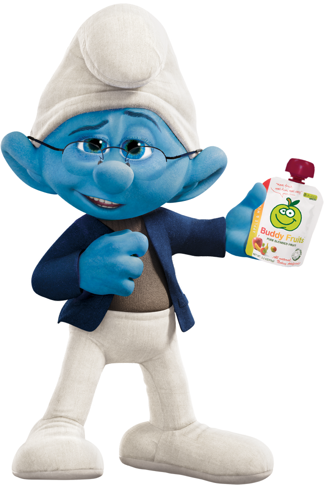 Smurf Promoting Fruit Snack