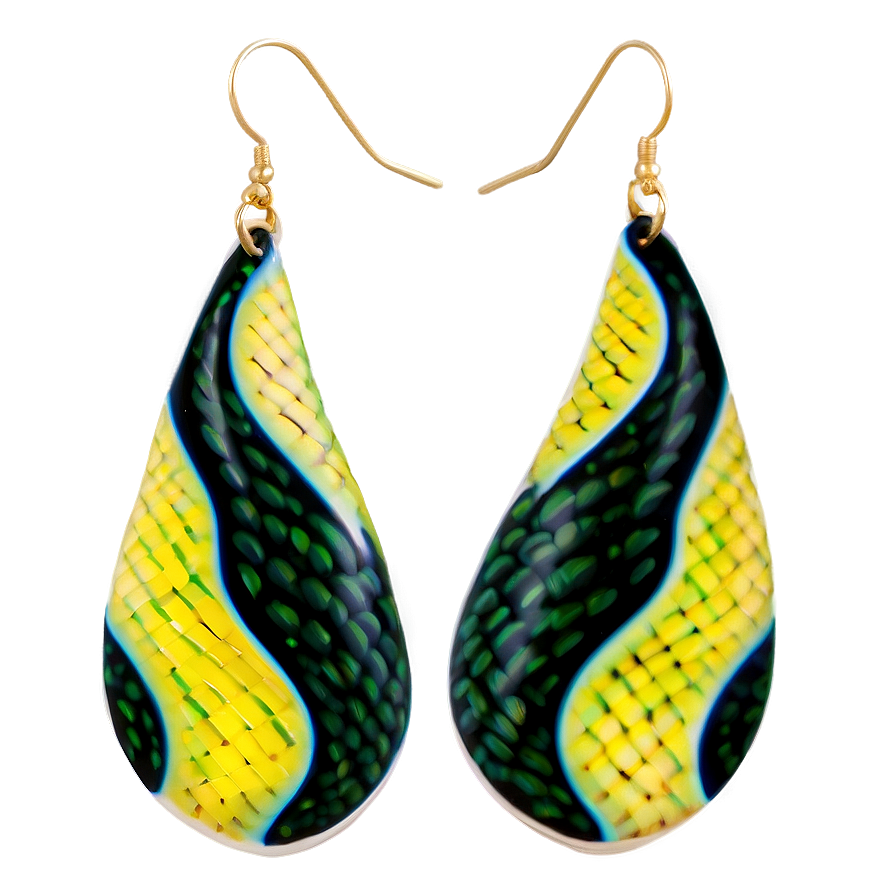 Snake Pattern Earring Png 05252024