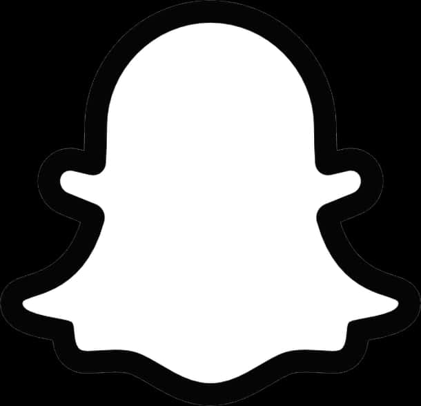 Snapchat_ Ghost_ Logo_ Outline