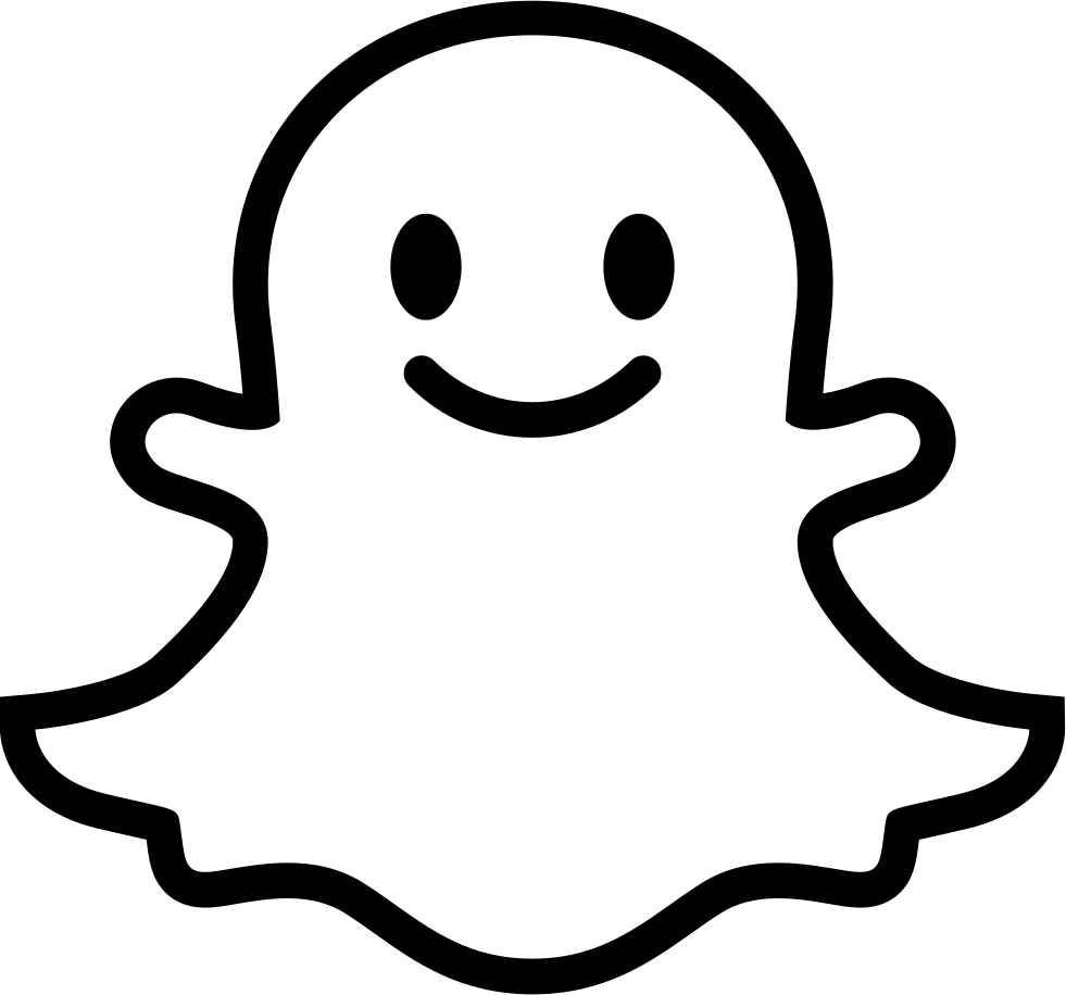 Snapchat_ Ghost_ Logo_ Outline