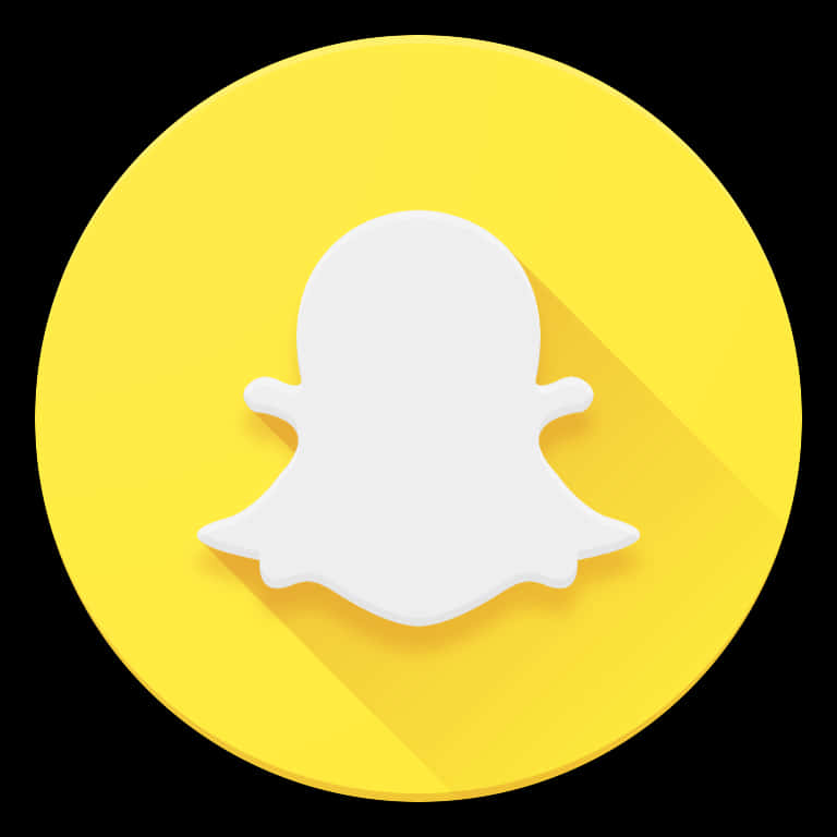 Snapchat Logo Yellow Background