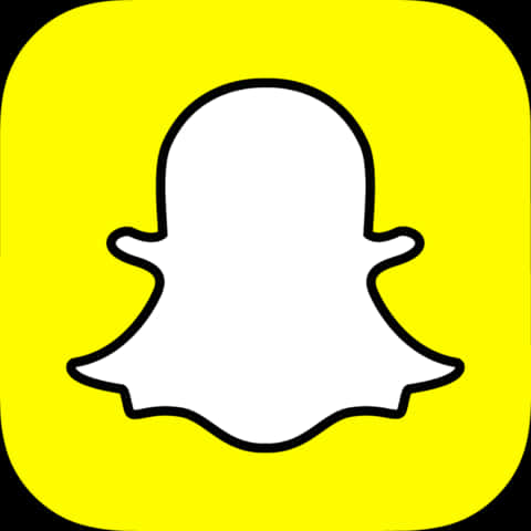 Snapchat Logo Yellow Background