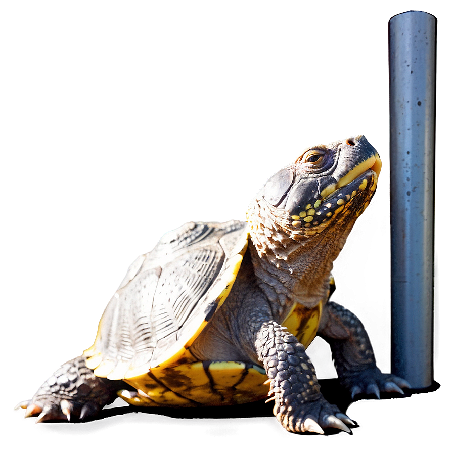 Snapping Turtle Basking In Sunlight Png 06252024