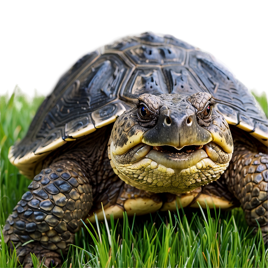 Snapping Turtle In Grass Png Cav