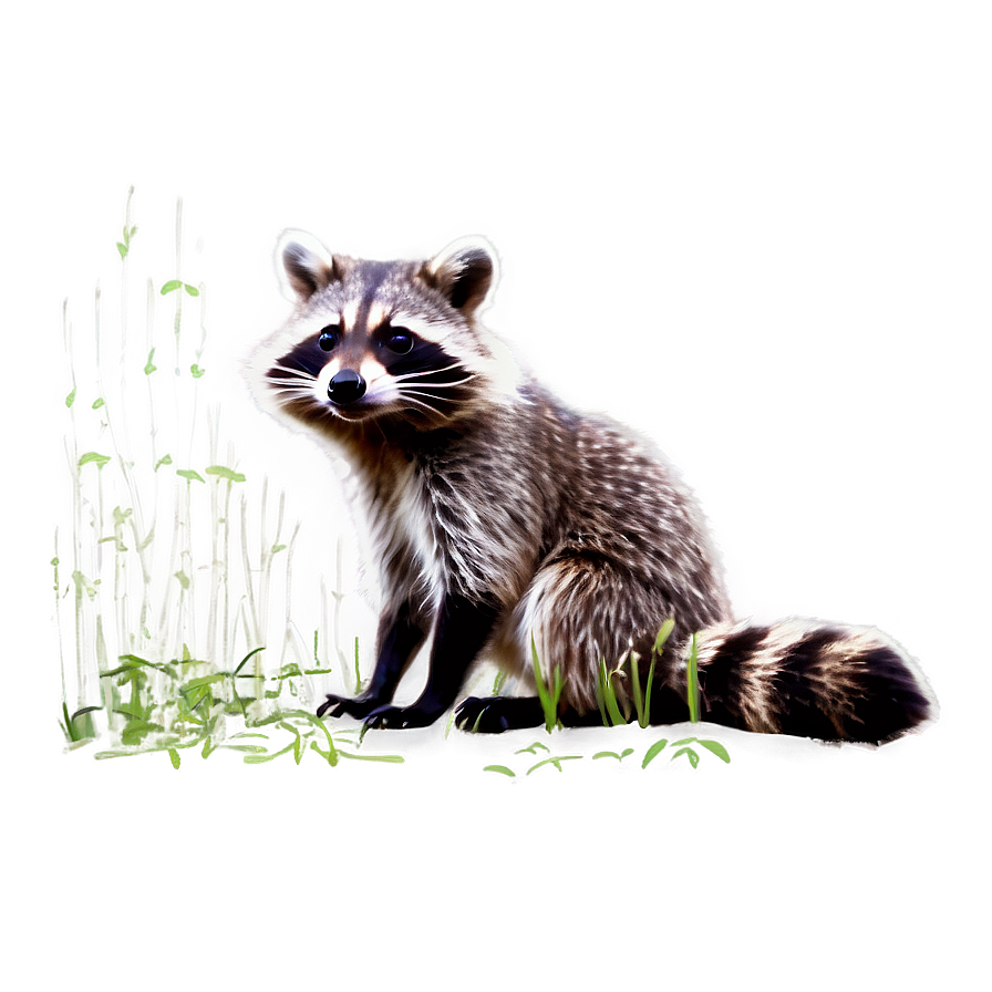 Sneaky Raccoon Scene Png Skn73