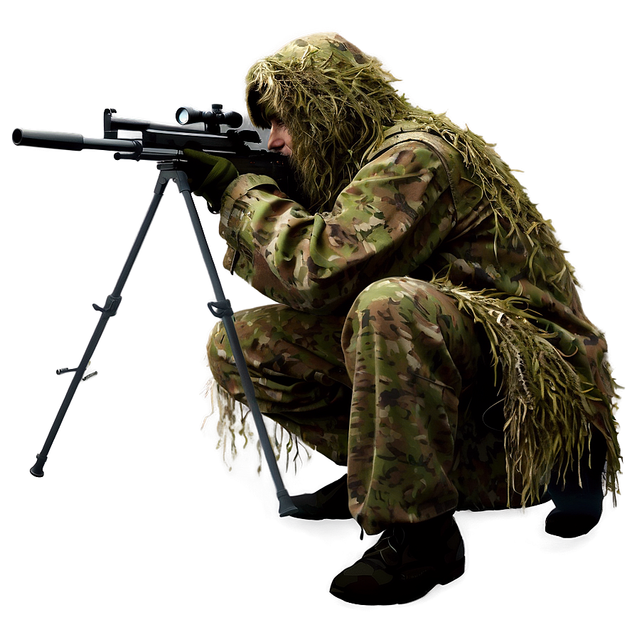 Sniper In Ghillie Suit Png 78