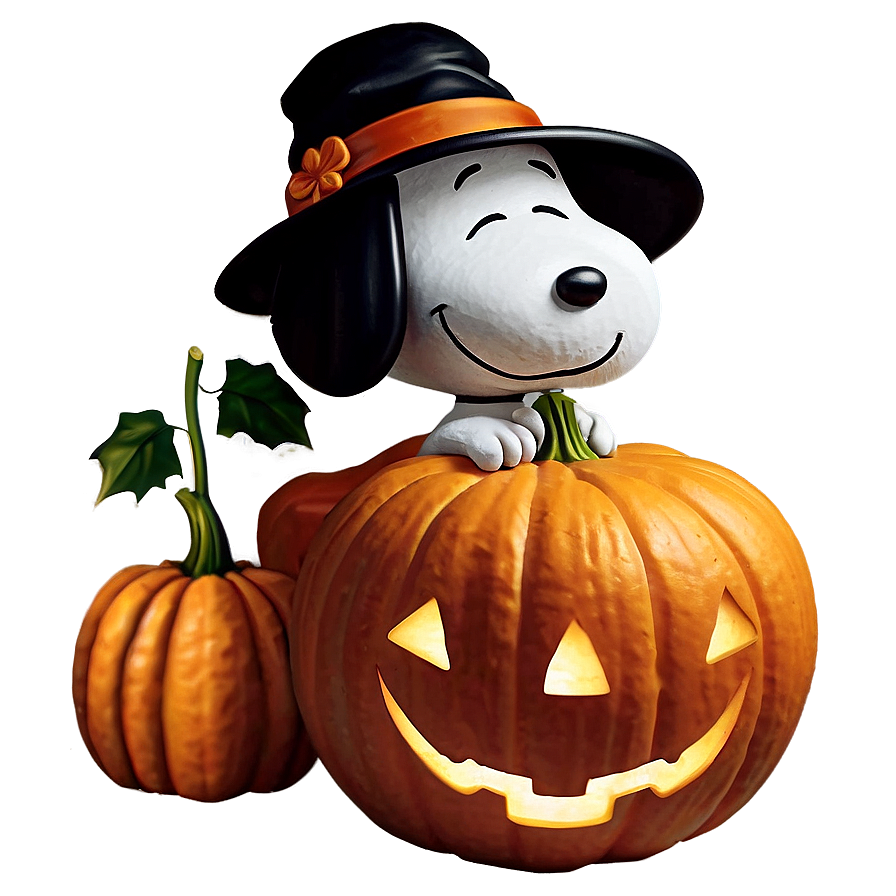 Snoopy And Pumpkin Halloween Png Aqc81