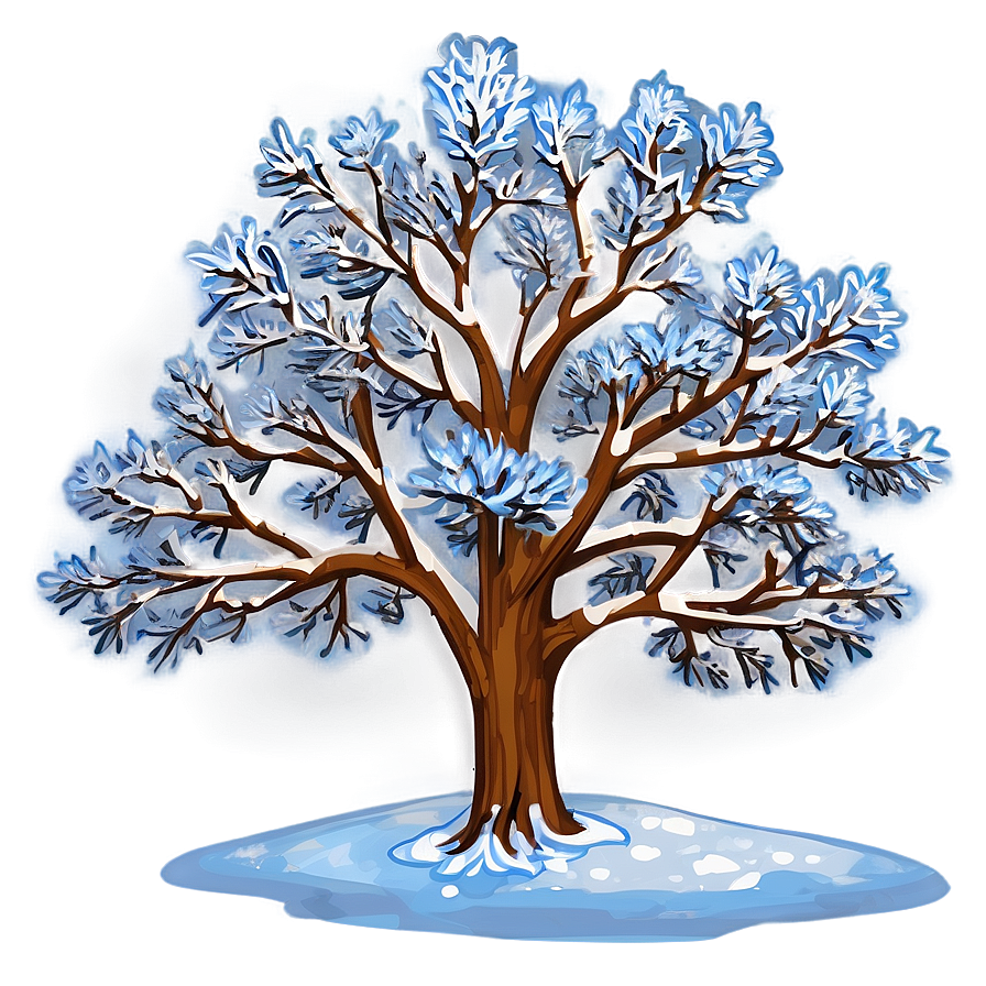 Snow Blanketed Tree Png Goo58