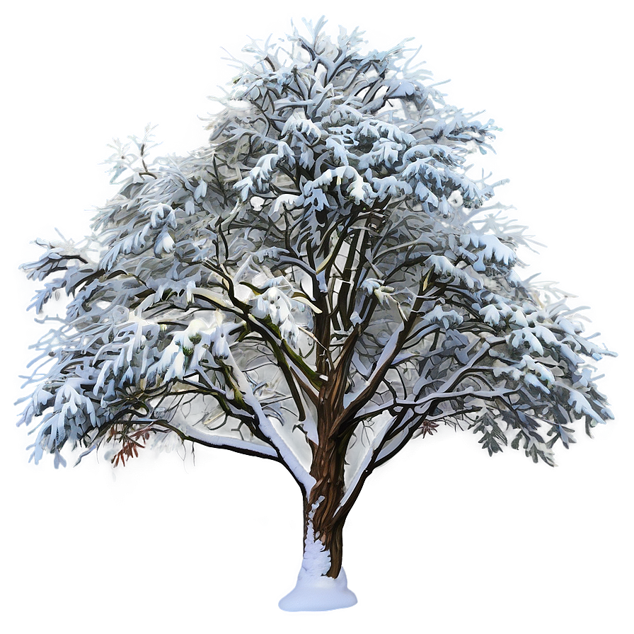 Snow Blanketed Tree Png Udf