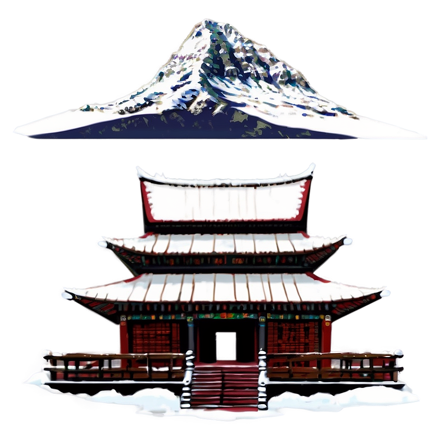 Snow-capped Mountain Temple Png Fer73