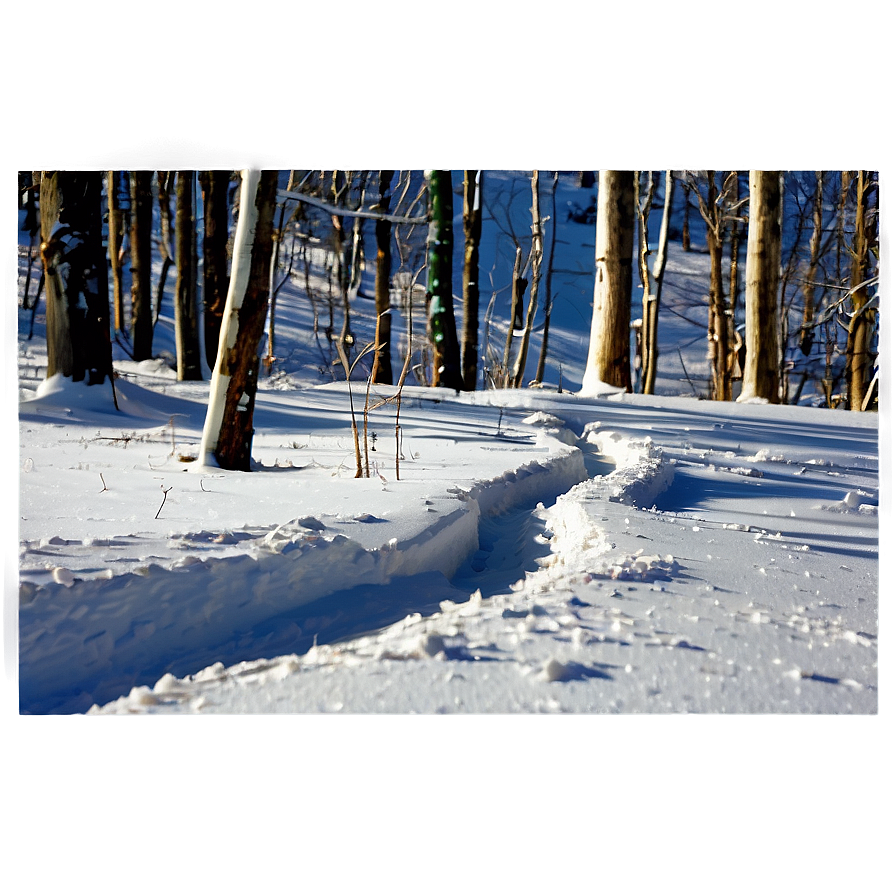 Snow-capped Trail Path Png Keq54