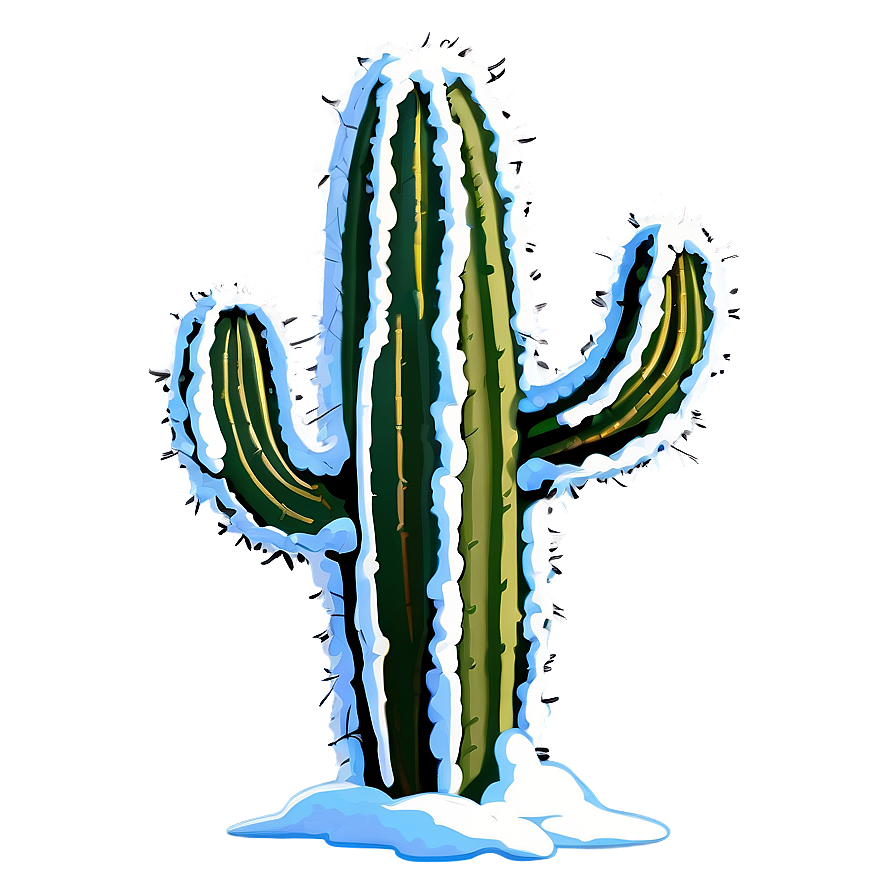 Snow-covered Cactus Png 79