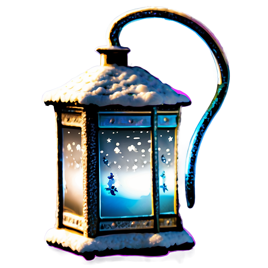 Snow Covered Christmas Lantern Png 06252024